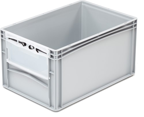 Basicline uitpakkrat 600x400x320 mm met uitpakklep