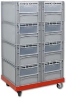 Rolling storage wall 2x4