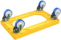 Dolly 600x400x175 mm met rvs gaffels met rem-2