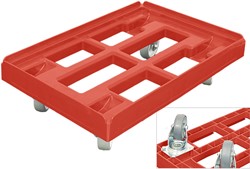 Dolly 610x410x190 mm met rubber wielen
