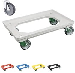 Dolly 610x410x175 mm met rubber wielen