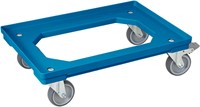 Dolly 610x410x175 mm met rubber wielen geremd