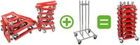 RVS dolly verzamelaar voor 15 dolly's-2