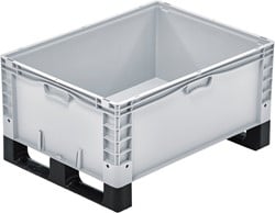 Basicline Plus stapelbak 800x600x320 mm plus 2 sleeplatten