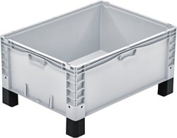 Basicline Plus stapelbak 800x600x320 mm plus 4 poten