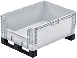 Basicline Plus uitpakbak 800x600x320 mm met 2 sleeplatten