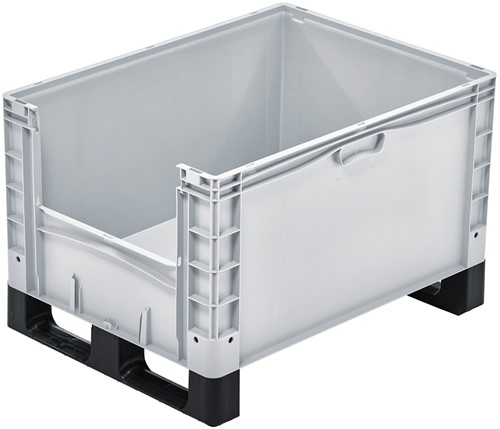 Basicline Plus uitpakbak 800x600x420 mm met 2 sleeplatten