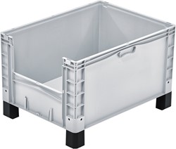 Basicline Plus uitpakbak 800x600x420 mm met 4 poten
