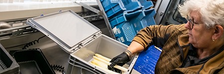 Dekselbakken voor asperges