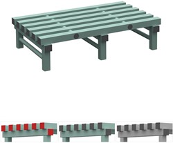 Opslagrooster 1000x250x600 mm