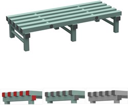 Opslagrooster 1200x250x500 mm