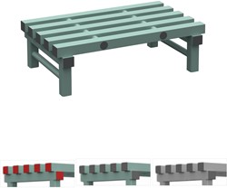Opslagrooster 800x250x500 mm