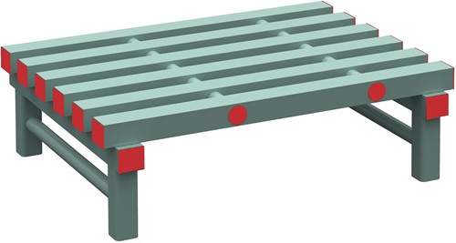 Opslagrooster 800x250x600 mm