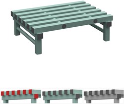 Opslagrooster 800x250x600 mm
