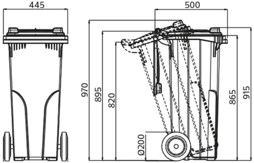 Afvalcontainer 80 liter-2
