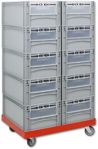 Rolling storage wall 2x5