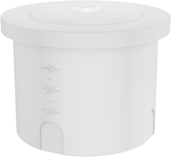 Rond open vat 42 liter