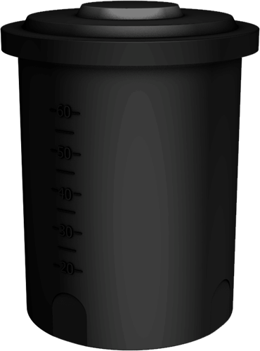 Rond open vat 80 liter