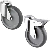 Dolly 600x400x175 mm met rubber wielen geremd-3